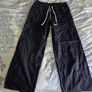 boohooMAN Black Men's Elastic Waist Pants - M